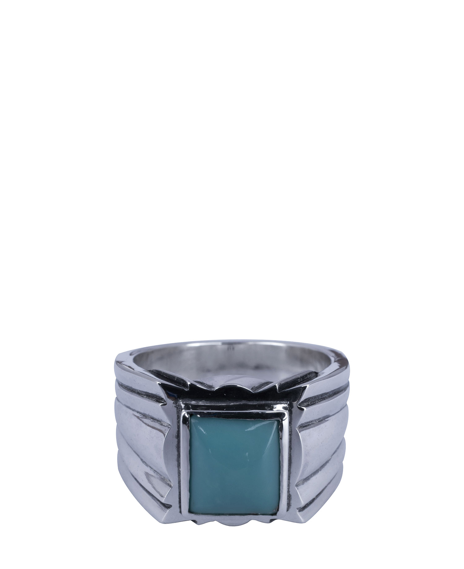 [JOSILVER] Signature square ring(Big)