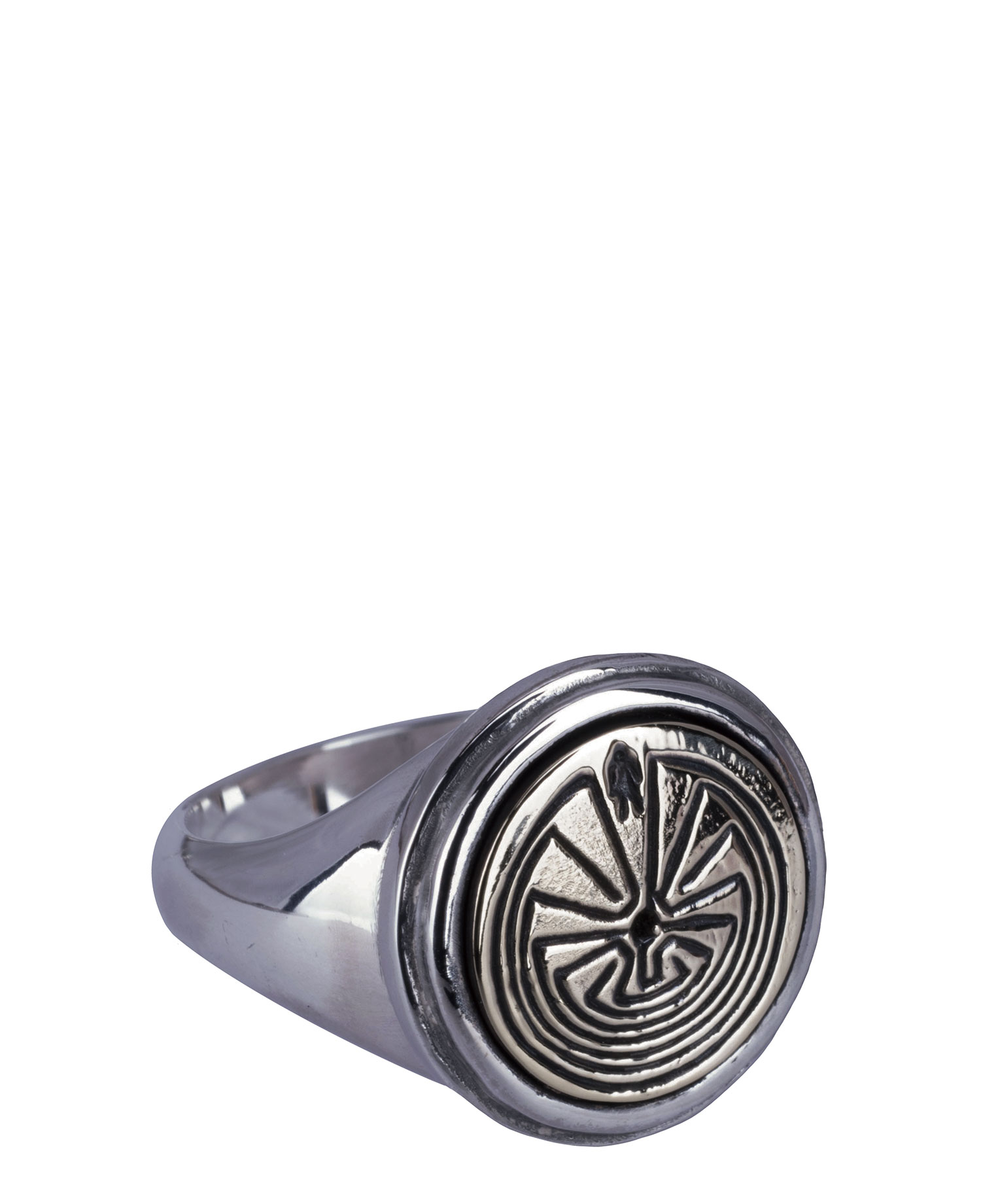 [JOSILVER] Man in maze ring