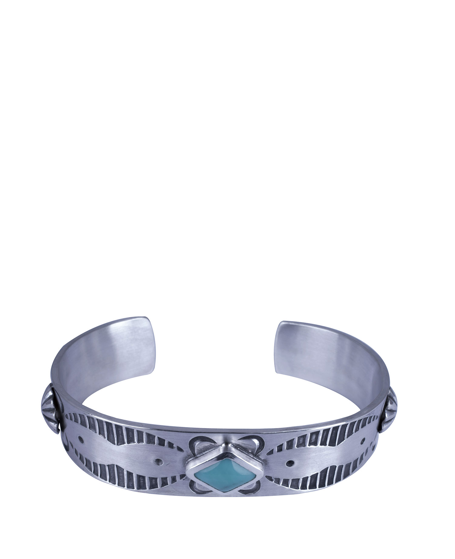 [JOSILVER] Nativeamerican Bangle (Turquoise) type.1