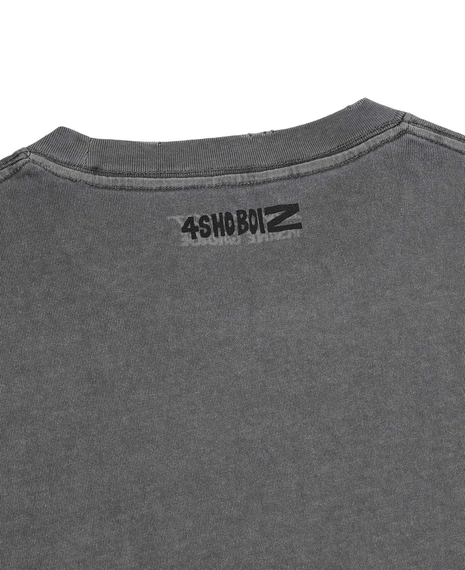 LNGSHOT X INSANE LOGO T-SHIRT_CHARCOAL (SOLD OUT)