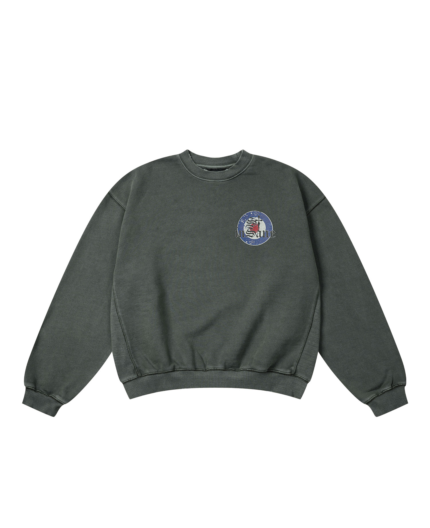 INSANE MODS SYMBOL SWEAT SHIRT_KHAKI