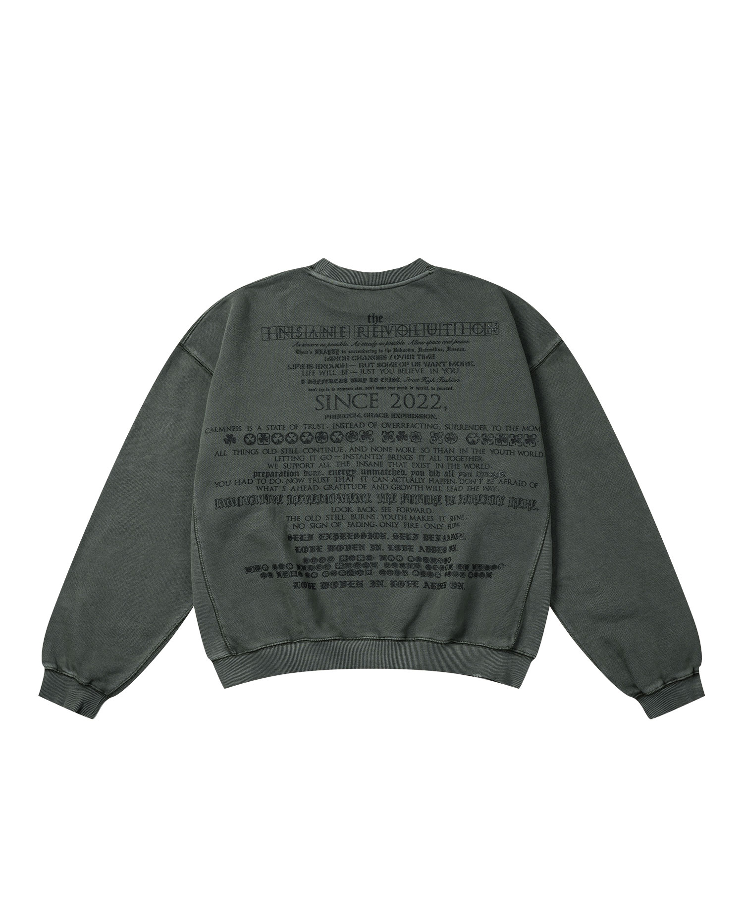 INSANE MODS SYMBOL SWEAT SHIRT_KHAKI