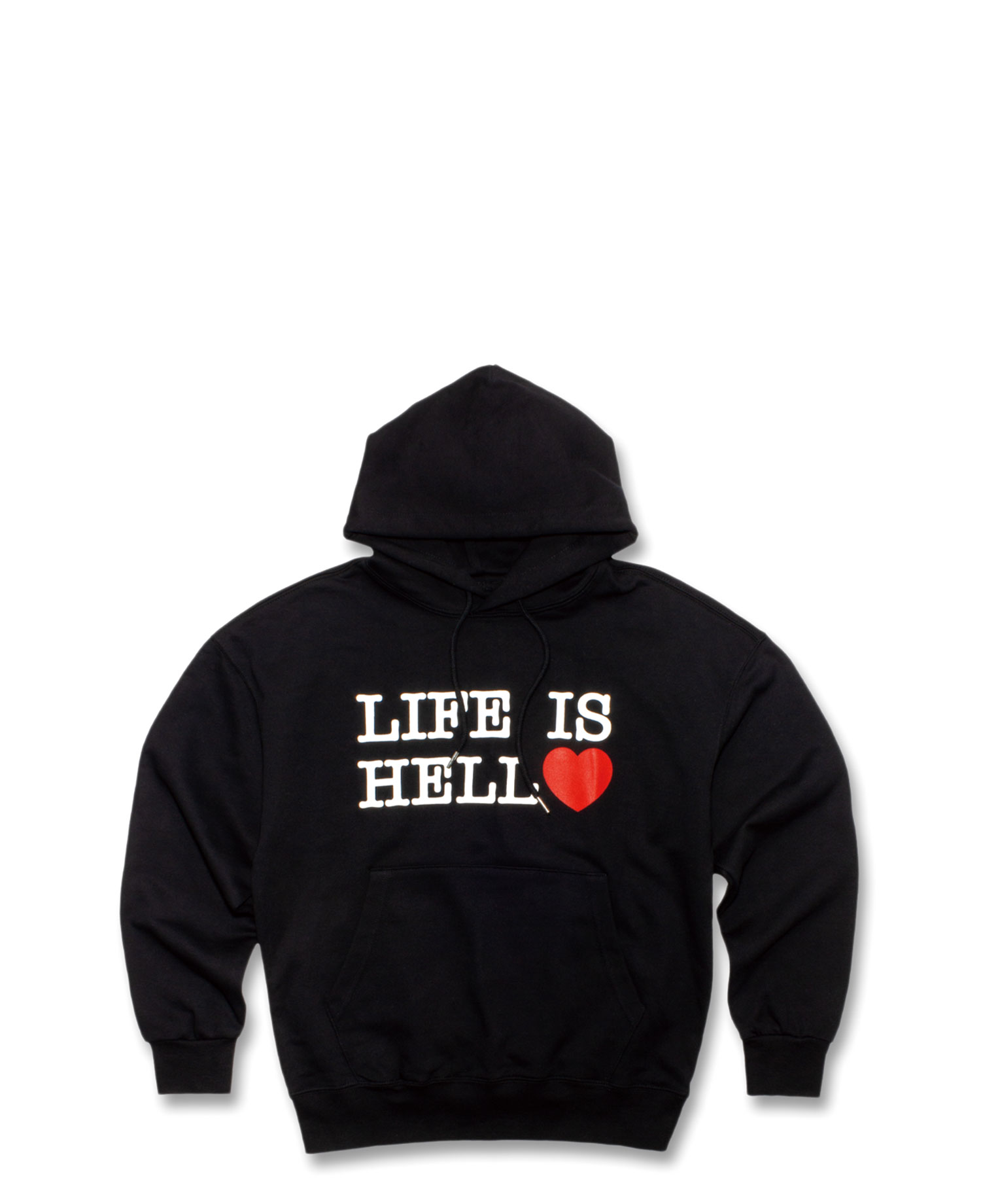 [MEDIUMS] LIFE IS HELL HOODIE_BLACK