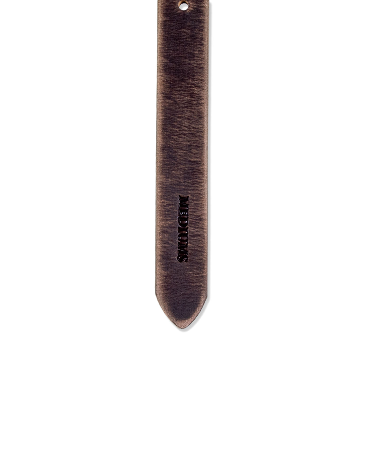 [MEDIUMS] DISTRESSED FULL-GRAIN LEATHER BELT_BROWN