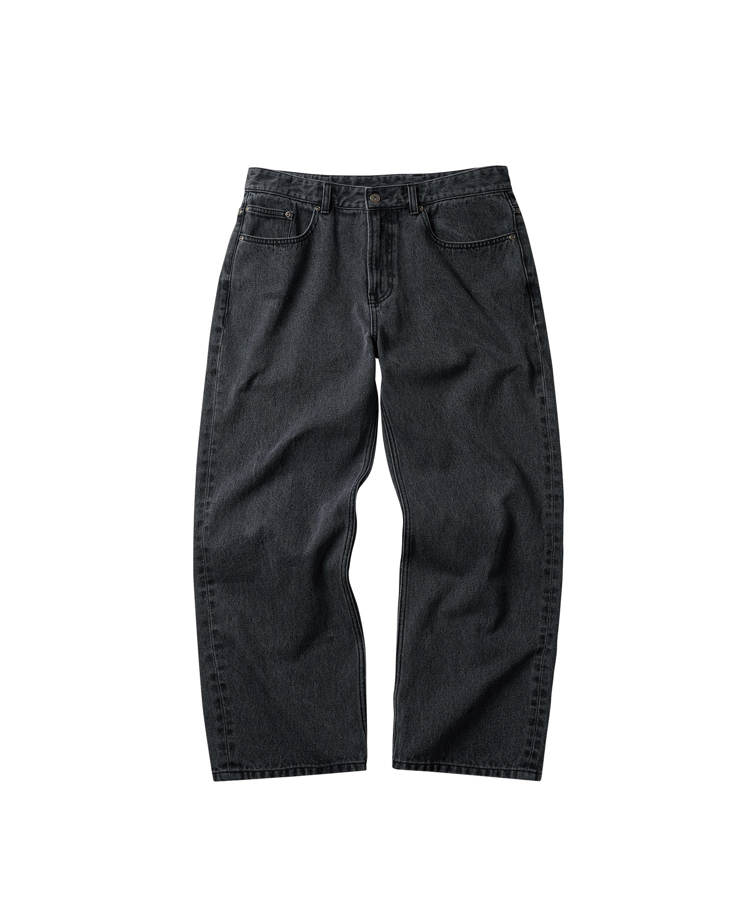 INSANE WASHED DENIM PANTS_BLACK