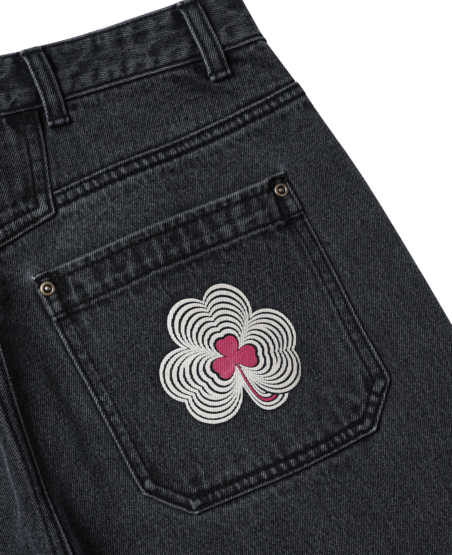 INSANE WASHED DENIM PANTS_BLACK