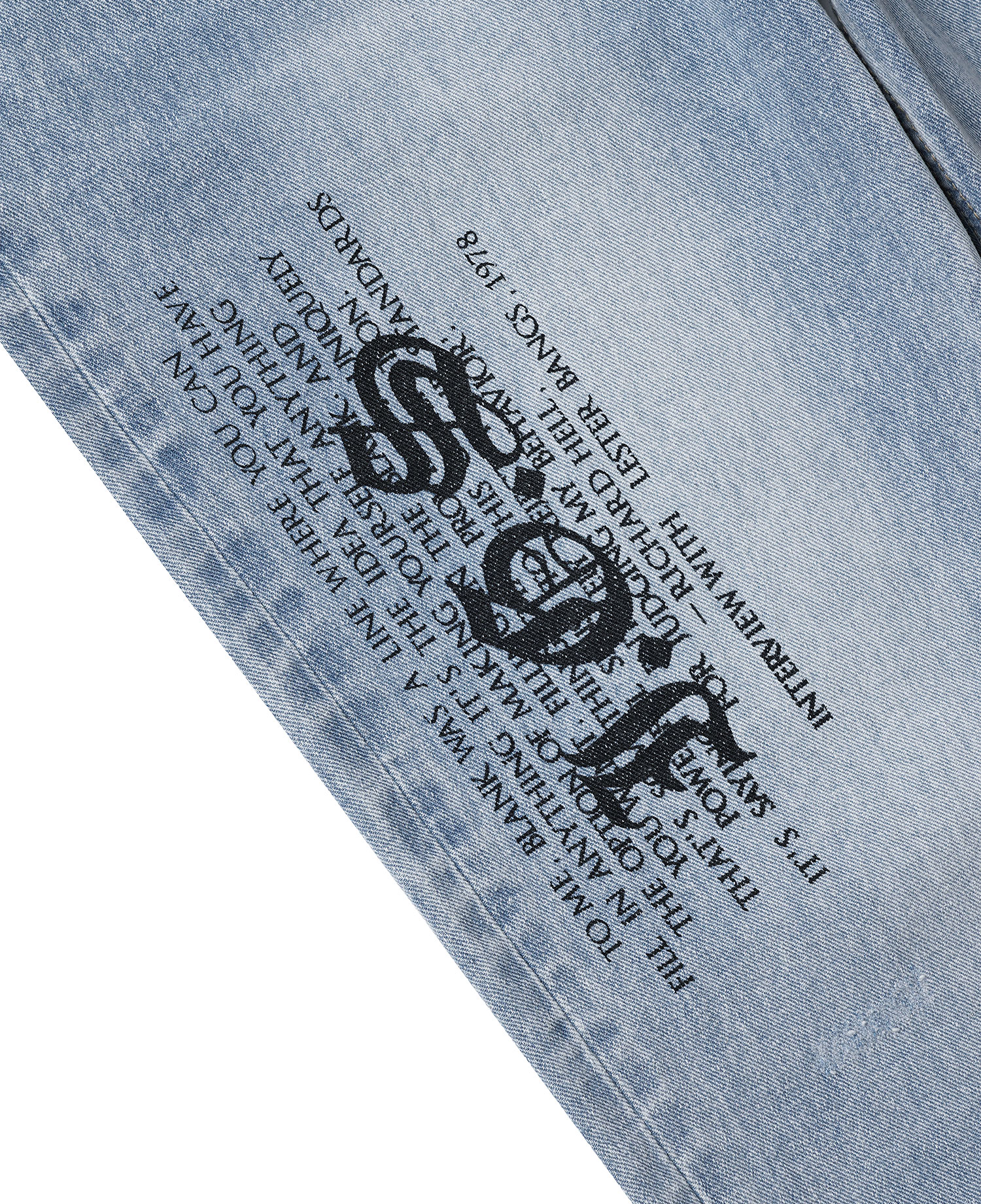 INSANE LETTERING DENIM PANTS_LIGHT BLUE
