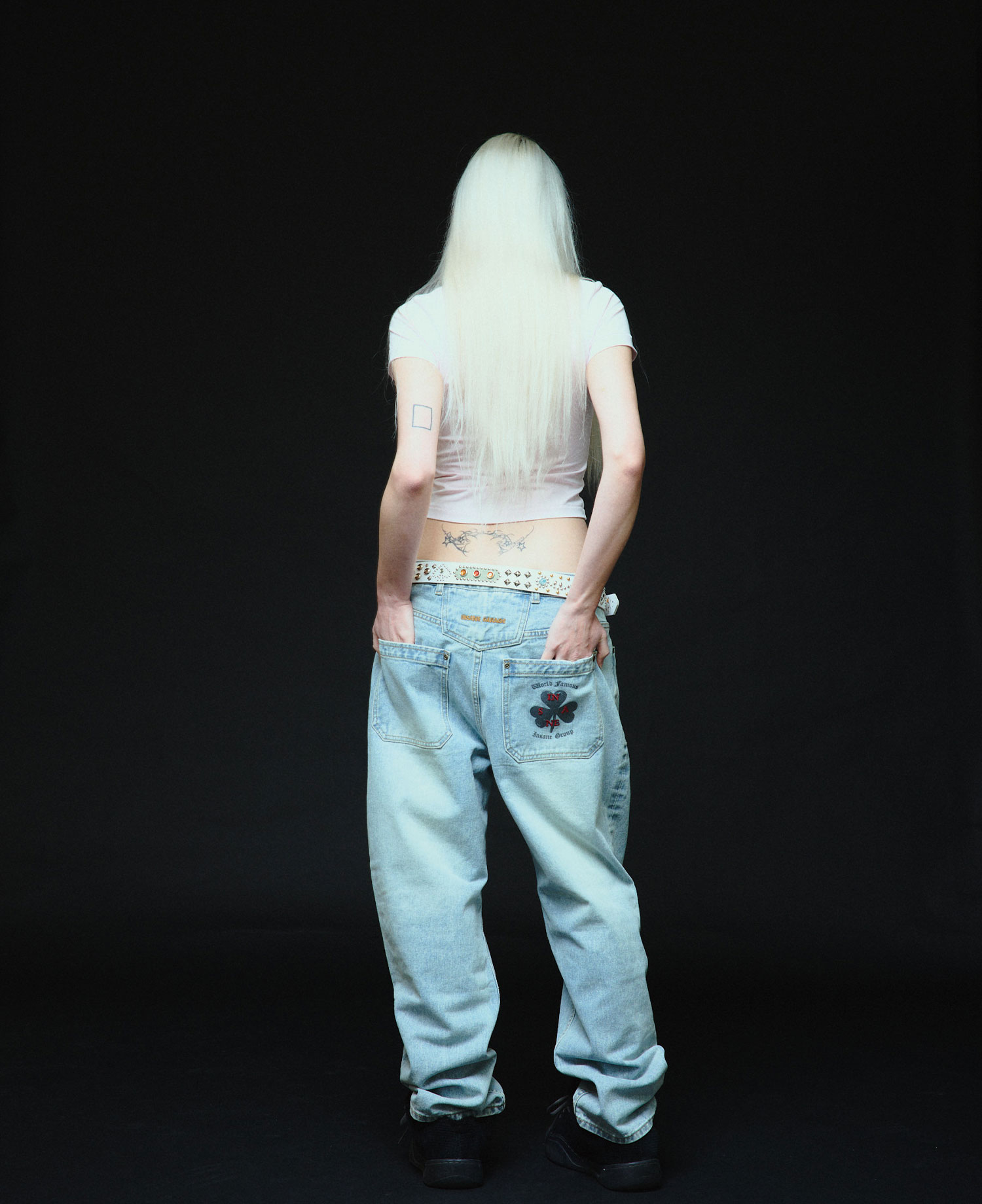 INSANE GRAPHIC DENIM PANTS_LIGHT BLUE