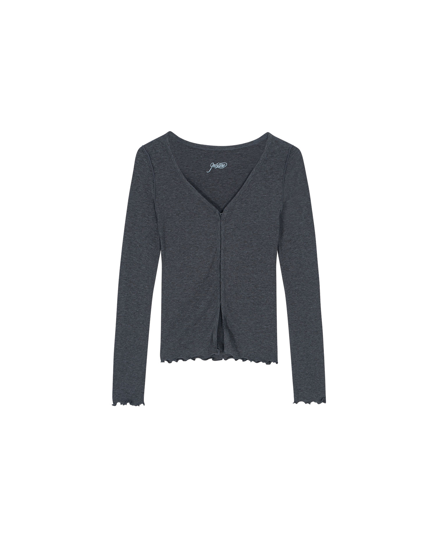 INSANE WOMEN CARDIGAN_CHARCOAL