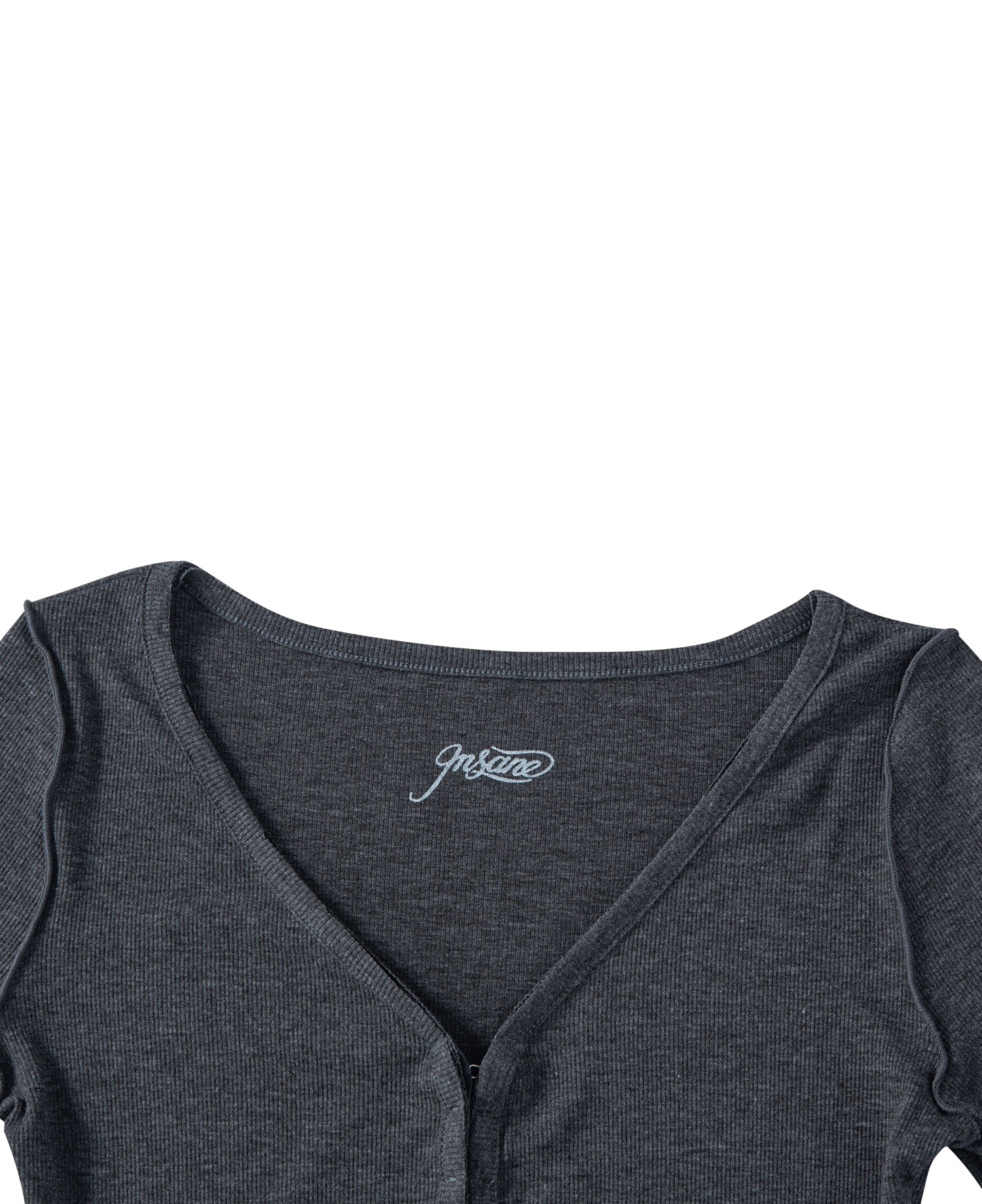 INSANE WOMEN CARDIGAN_CHARCOAL
