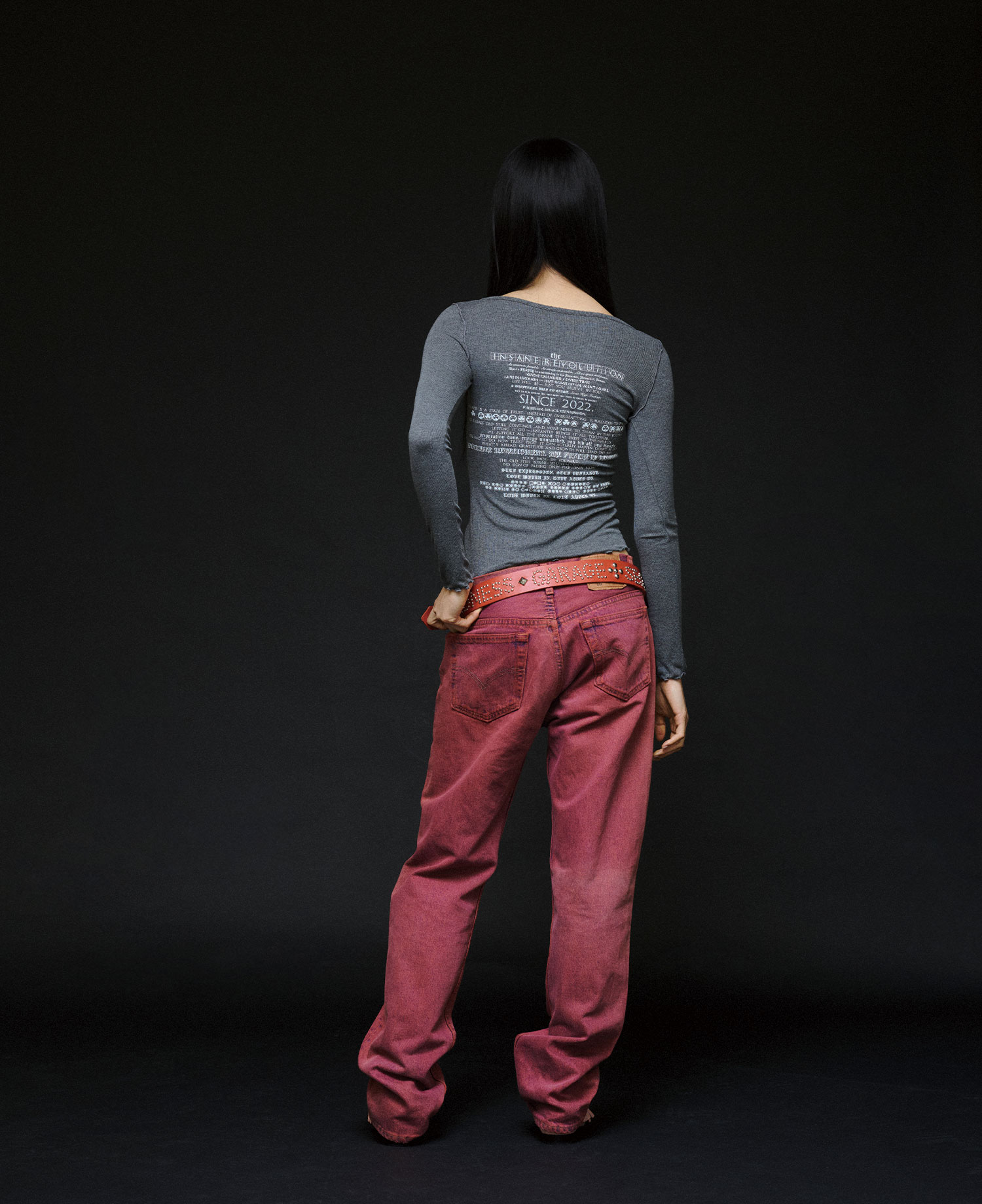 INSANE WOMEN CARDIGAN_CHARCOAL