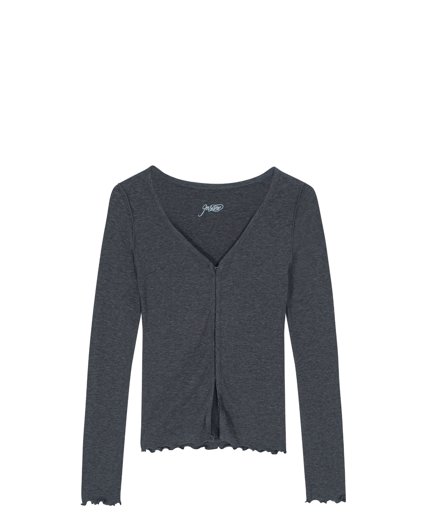 INSANE WOMEN CARDIGAN_CHARCOAL