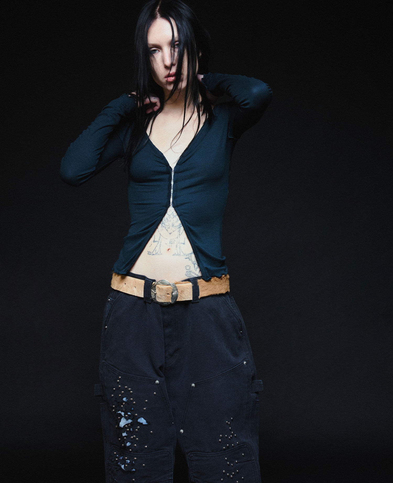 INSANE WOMEN CARDIGAN_BLACK
