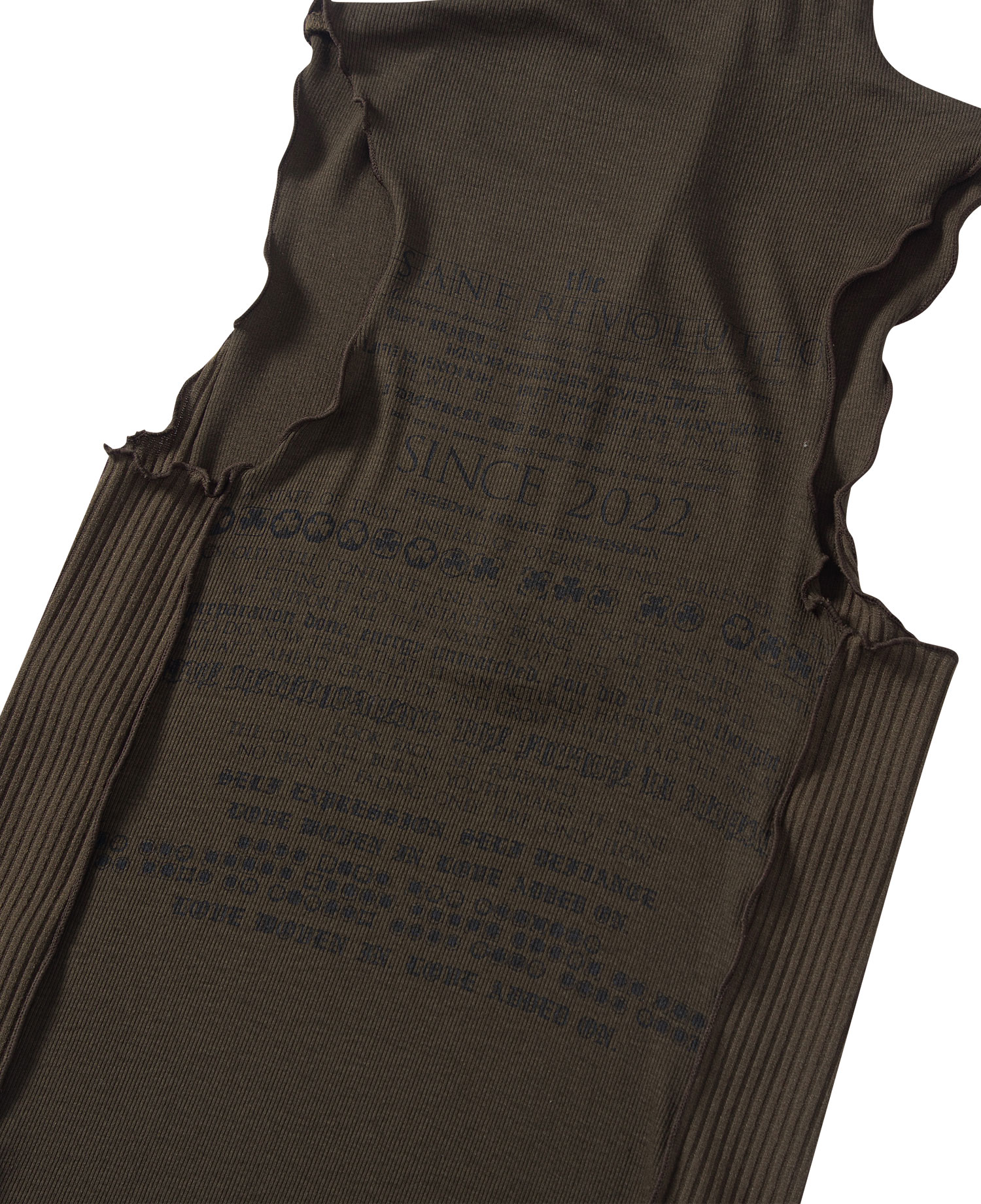 INSANE WOMEN HALF ZIP-UP SLEEVELESS_BROWN