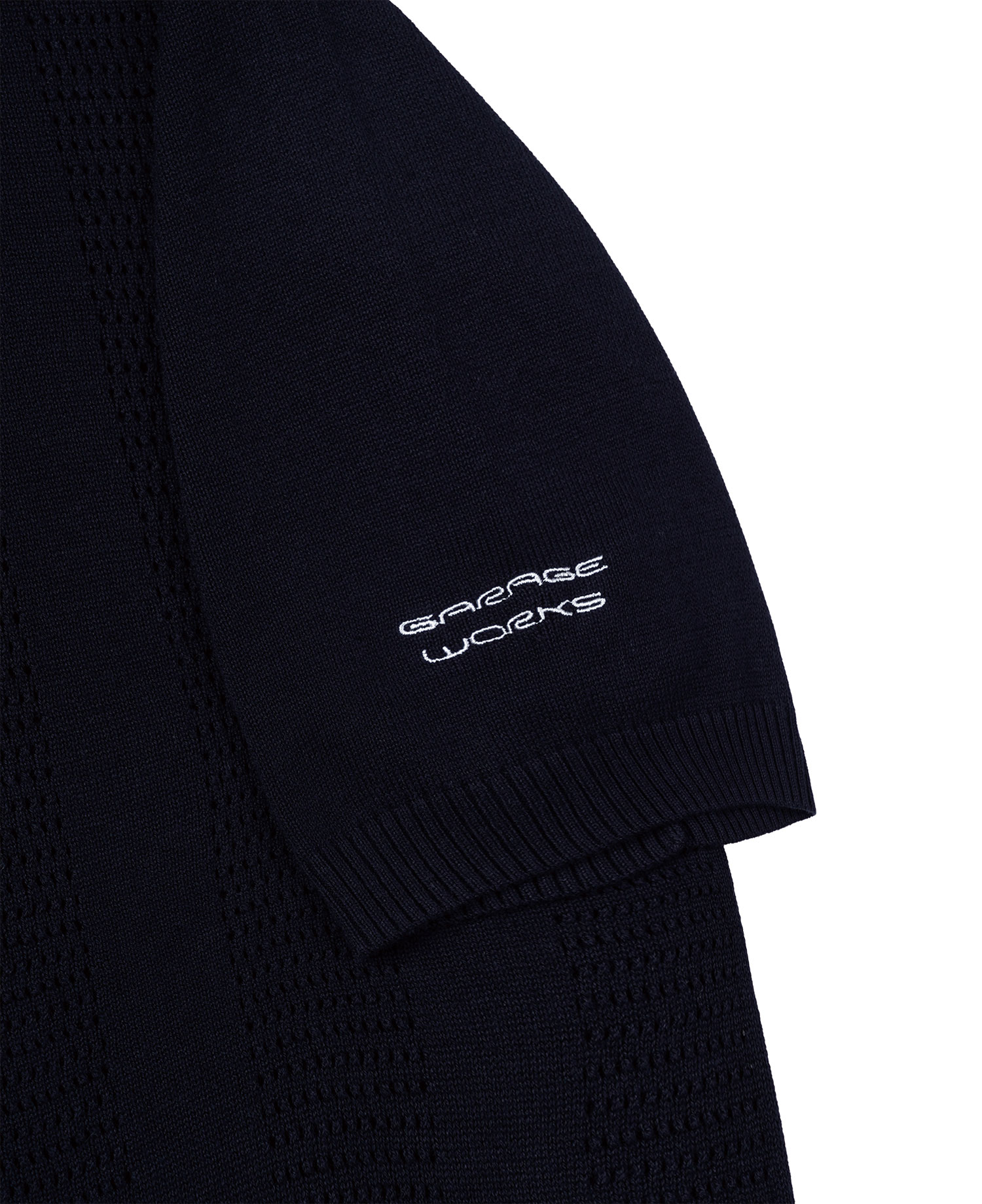 INSANE PUNCHING KNIT SHORT SLEEVE NAVY