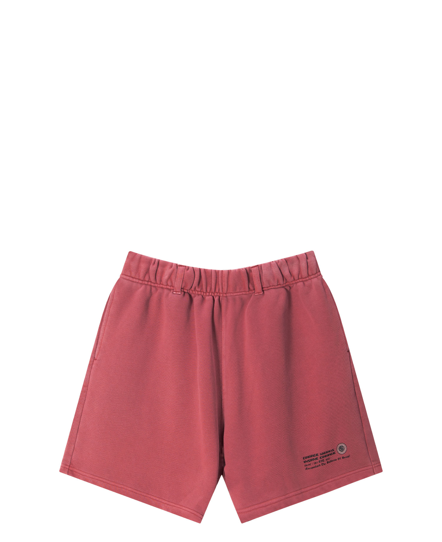 INSANE BASIC GRAPHIC SWEAT SHORTS_RED