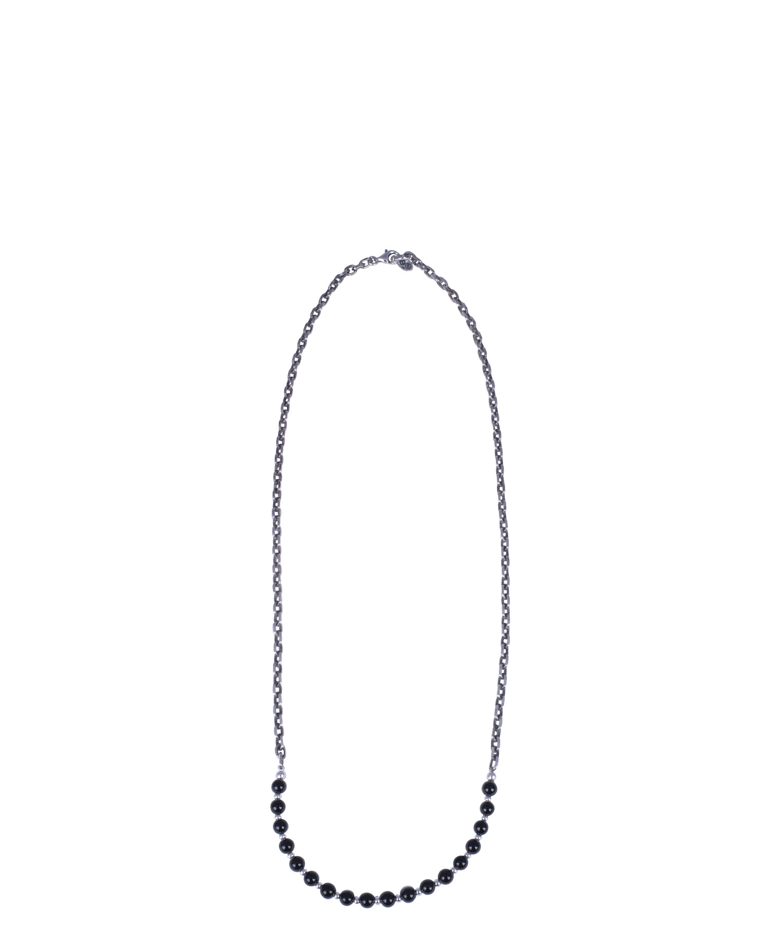 [JOSILVER] BEADS CHAIN NECKLACE