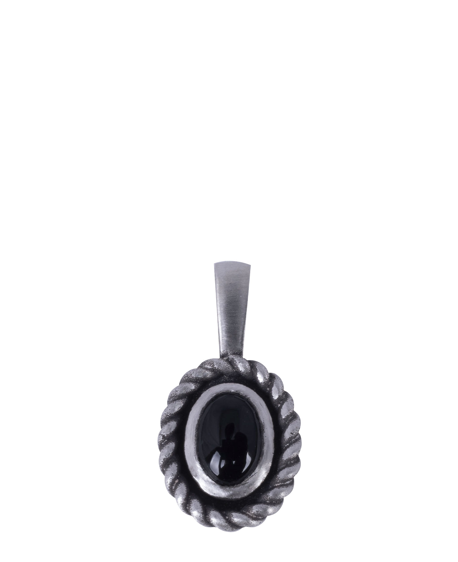 [JOSILVER] ONIX OVAL PENDANT