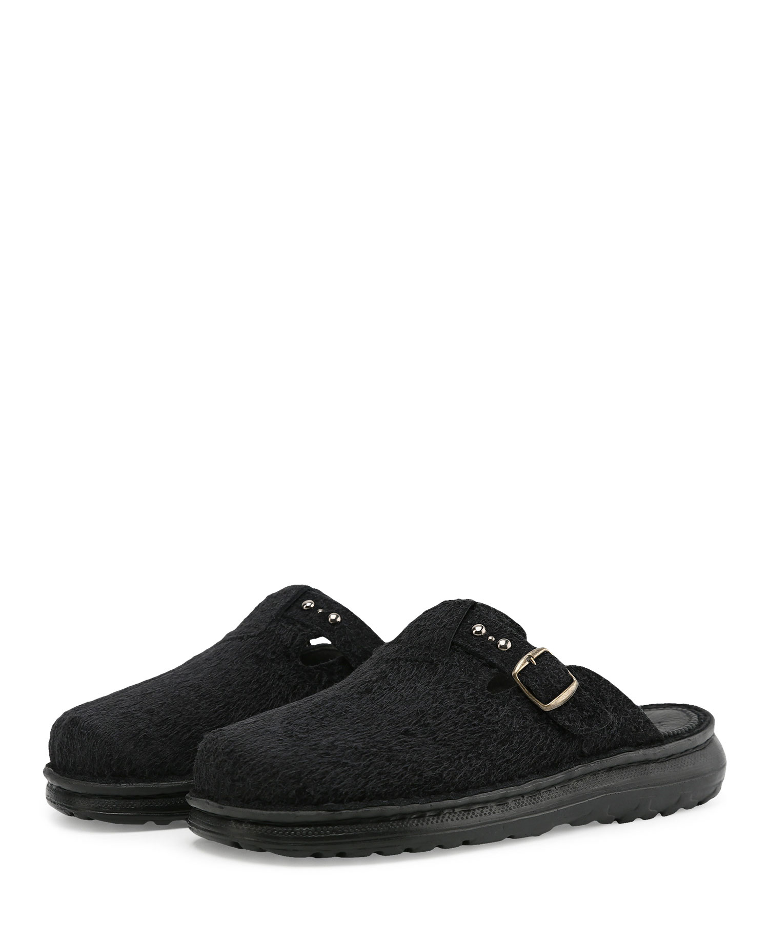 [JERUSALEM SANDALS X INSANE GARAGE] 3004 NOMAD_HAIRY BLACK