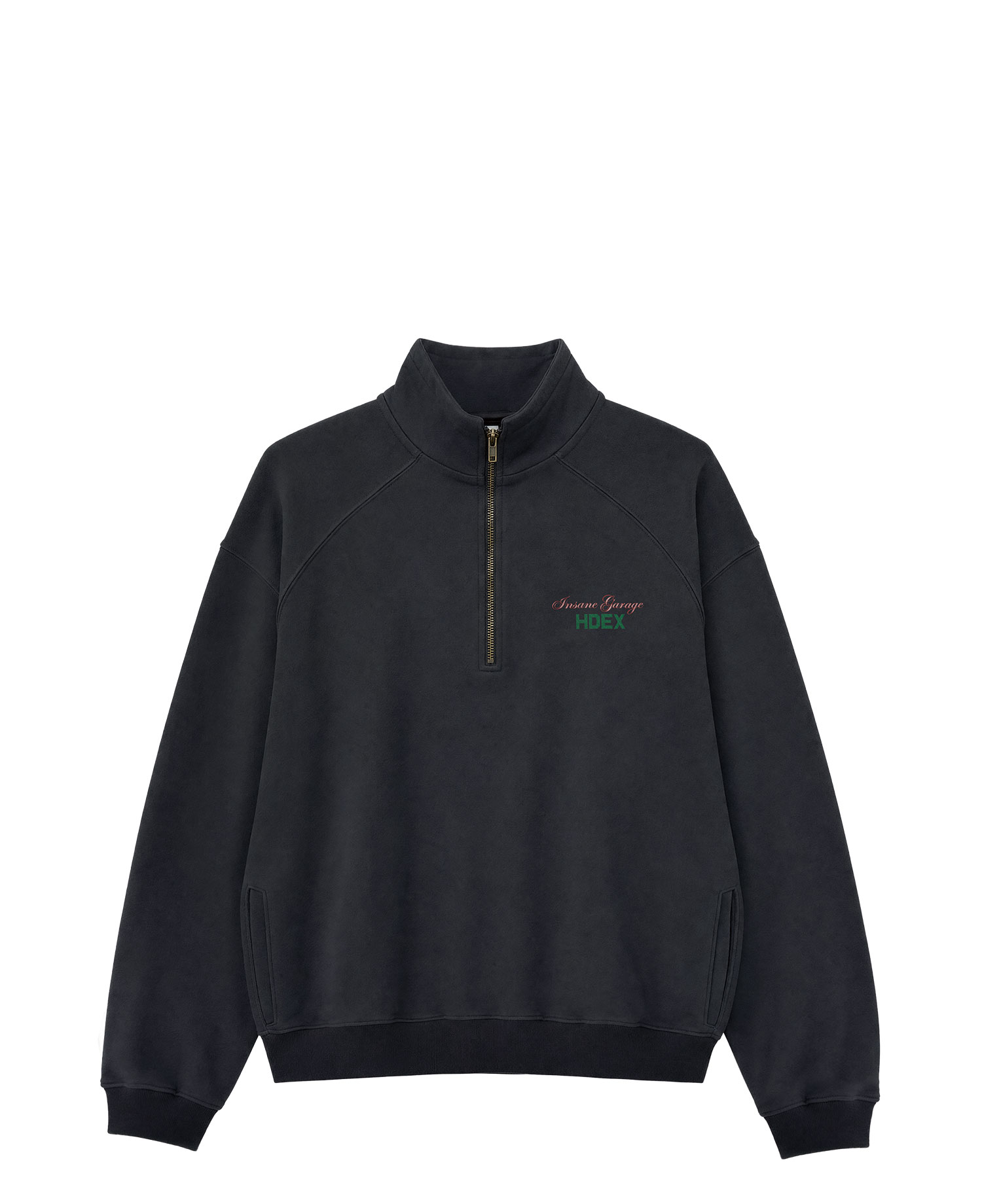 [HDEX X IG] MOOD MIX HALF ZIP UP_CHARCOAL