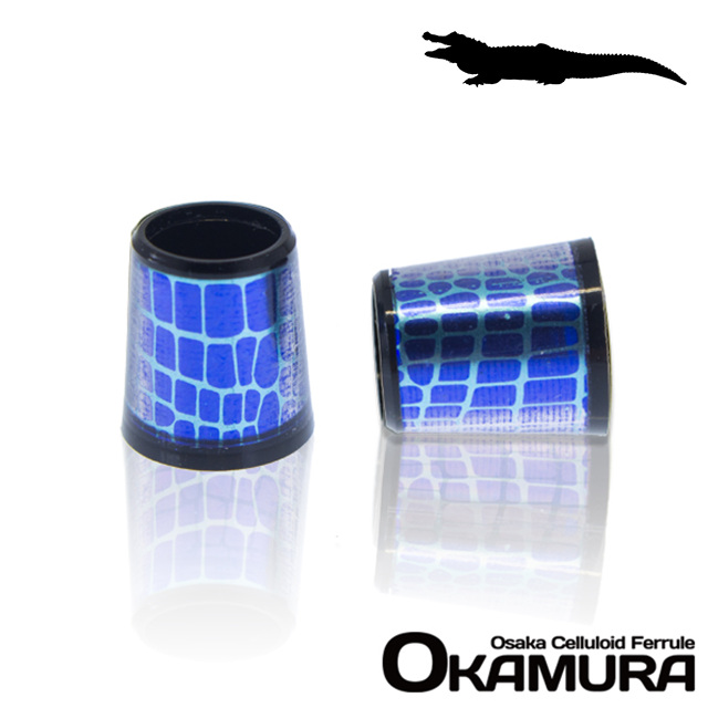 오카무라 OKAMURA 카이만 셀룰로이드 아이언 페럴 OKAMURA [HI-36-19 Fre-1 Blue] 