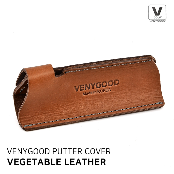 베니굿 VENYGOOD 베지터블 통가죽 퍼터 커퍼 PUTTER COVER (BROWN)