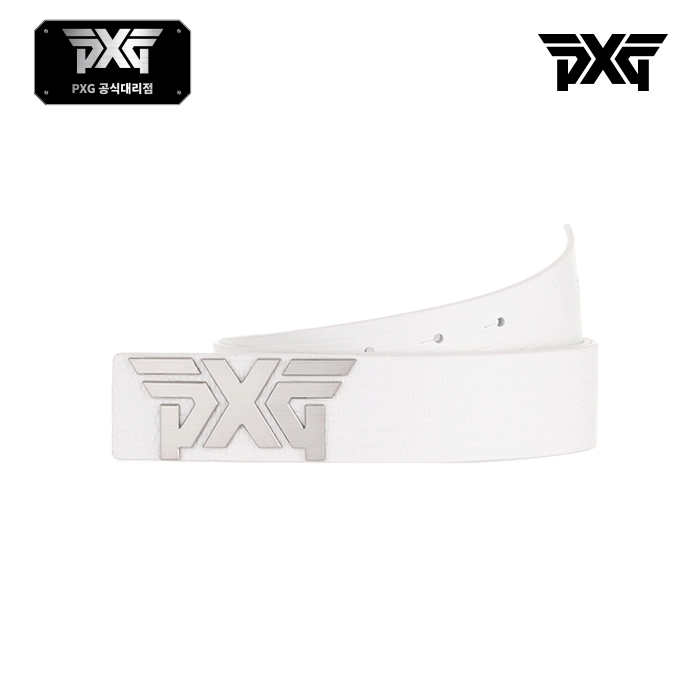 PXG All-over 엠보 벨트 화이트