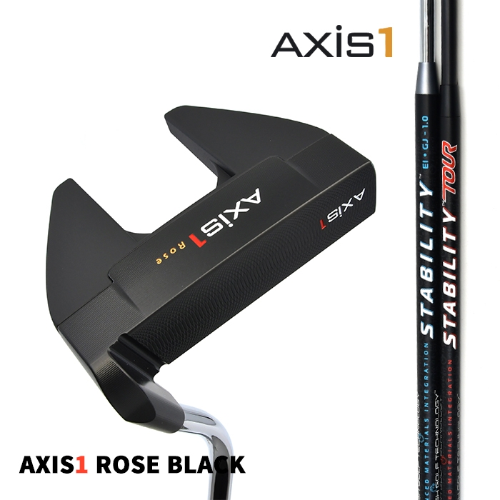 엑시스 AXIS 로즈 블랙 퍼터 AXIS1 ROSE BLACK + 스테빌리티 샤프트 STABILITY [PT]