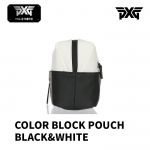 피엑스지 PXG 컬러 블럭 파우치 블랙&화이트 COLOR BLOCK POUCH BLACK&WHITE