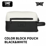 피엑스지 PXG 컬러 블럭 파우치 블랙&화이트 COLOR BLOCK POUCH BLACK&WHITE