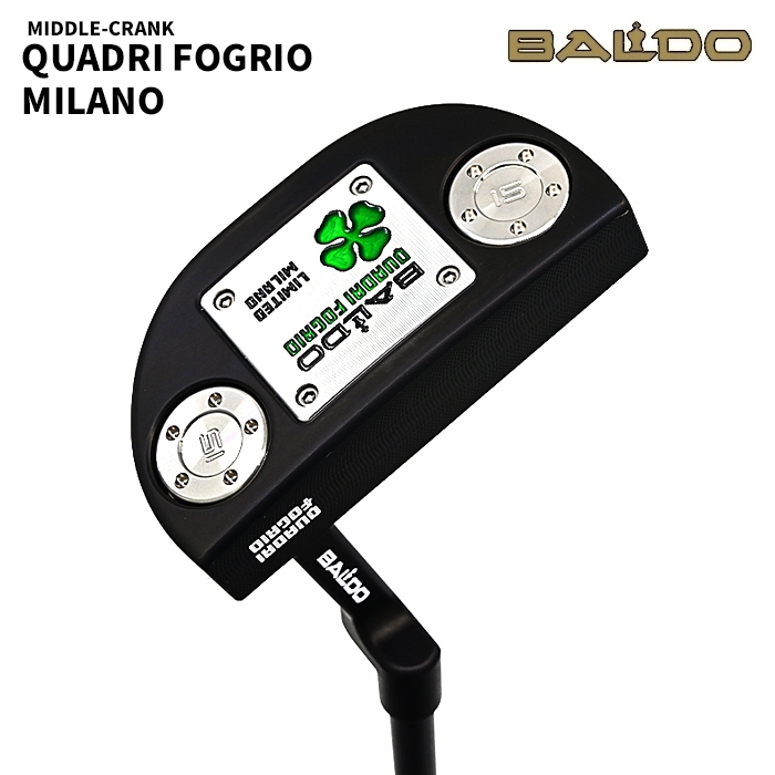 발도 BALDO QUADRI FOGRIO 쿼드리 포그리오 밀라노 미들 넥 퍼터 MILANO LIMITED PUTTER [PT]