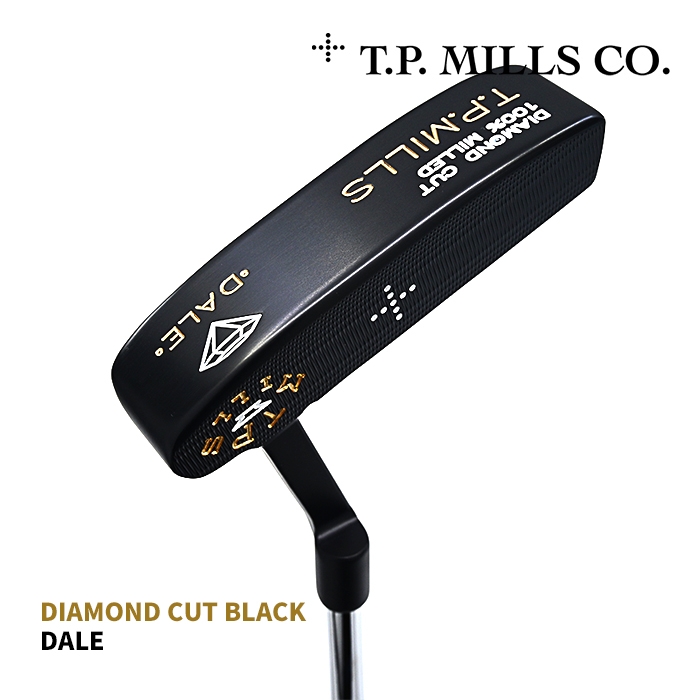 티피밀스 T.P.MILLS DALE BLACK 다이아몬드 컷 데일 블랙 플럼버넥 퍼터 DIAMOND CUT PUTTER [PT]