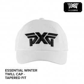 피엑스지 PXG 에센셜 ESSENTIAL 겨울 트윌 캡 WINTER TWILL CAP - TAPERED FIT 테이퍼드 핏 화이트
