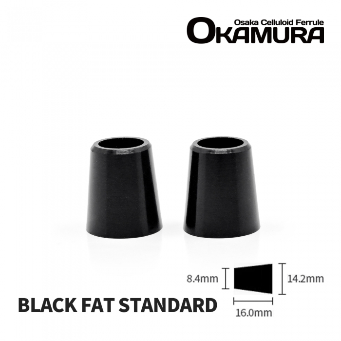 오카무라 OKAMURA 기본 무링 타이틀리스트 슬리브 전용 FAT 셀룰로이드 우드 페럴 [BLACK Fat Standard] 