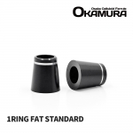 오카무라 OKAMURA 기본 원링 실버 FAT 셀룰로이드 셀룰로이드 우드 페럴 [ONE RING Fat Standard] 