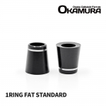 오카무라 OKAMURA 기본 원링 실버 FAT 셀룰로이드 셀룰로이드 우드 페럴 [ONE RING Fat Standard] 