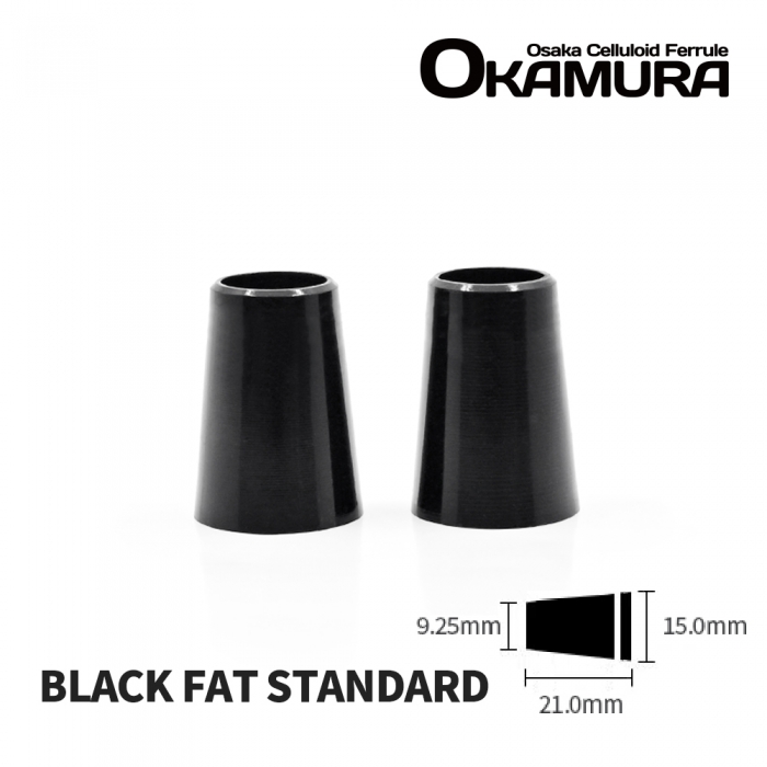 오카무라 OKAMURA 기본 무링 블랙 FAT 셀룰로이드 아이언 페럴 [BLACK Fat Standard]