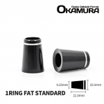 오카무라 OKAMURA 기본 원링 블랙 FAT 셀룰로이드 아이언 페럴 [ONE RING Fat Standard] 