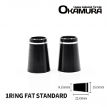 오카무라 OKAMURA 기본 원링 블랙 FAT 셀룰로이드 아이언 페럴 [ONE RING Fat Standard] 