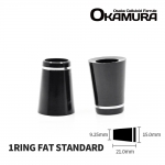 오카무라 OKAMURA 기본 원링 블랙 FAT 셀룰로이드 아이언 페럴 [ONE RING Fat Standard] 