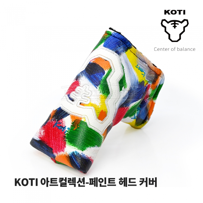 코티 KOTI 아트컬렉션 라인 페인트 퍼터 헤드커버 Art Collection Paint PUTTER COVER