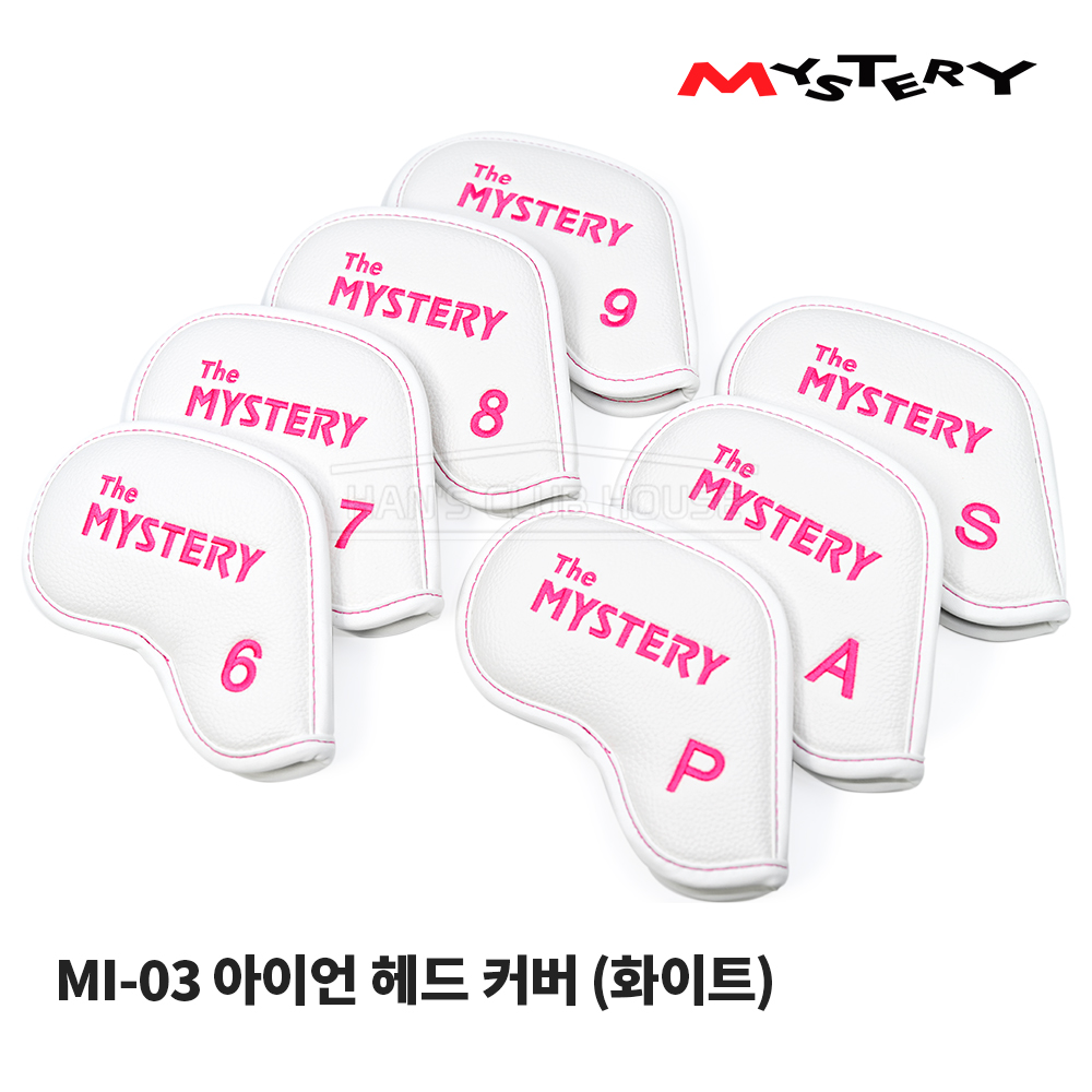 미스테리 MYSTERY MI-03 아이언 헤드 커버 (화이트) IRON HEAD COVER 9EA