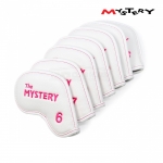 미스테리 MYSTERY MI-04 아이언 헤드 커버 화이트 핑크 (9EA)