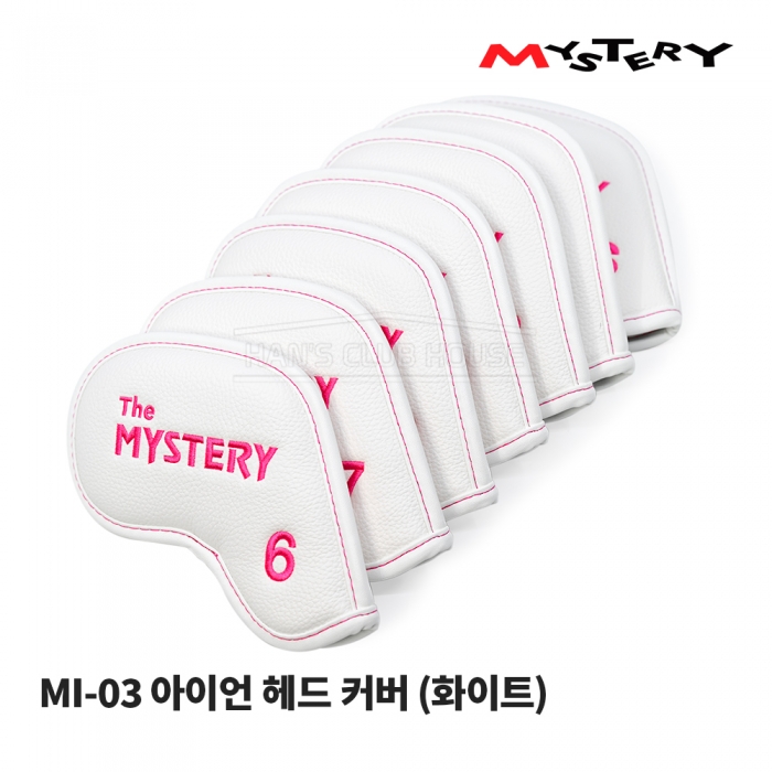 미스테리 MYSTERY MI-03 아이언 헤드 커버 (화이트) IRON HEAD COVER 9EA