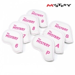 미스테리 MYSTERY MI-04 아이언 헤드 커버 화이트 핑크 (9EA)
