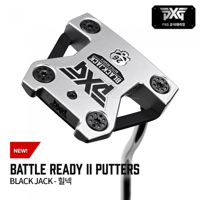 PXG BATTLE READY II 배틀레디2 블랙잭 힐넥 퍼터 BLACK JACK - HEEL NECK PUTTER [PT]