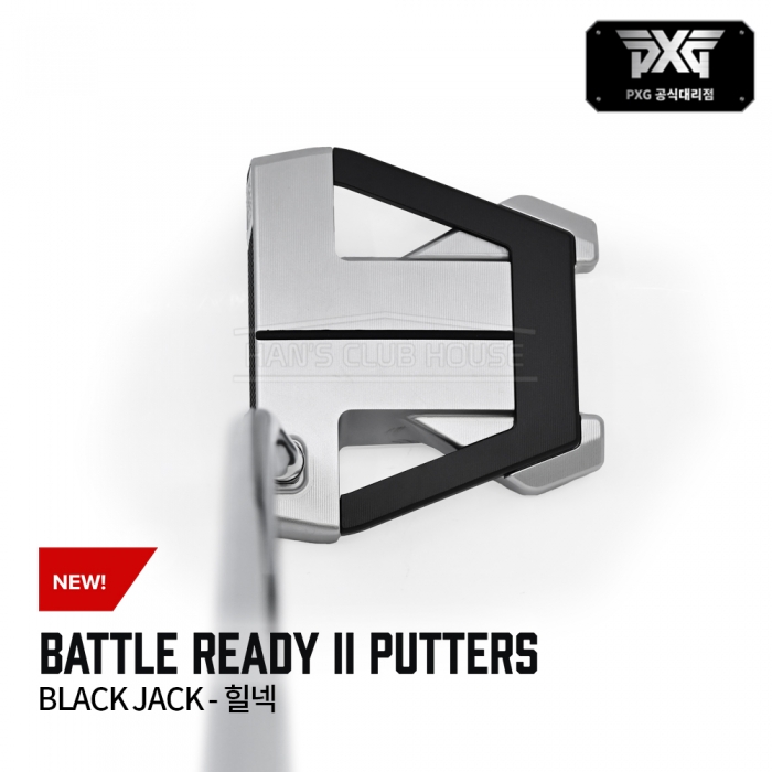 PXG BATTLE READY II 배틀레디2 블랙잭 힐넥 퍼터 BLACK JACK - HEEL NECK PUTTER [PT]