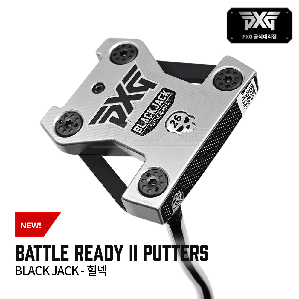 PXG BATTLE READY II 배틀레디2 블랙잭 힐넥 퍼터 BLACK JACK - HEEL NECK PUTTER [PT]