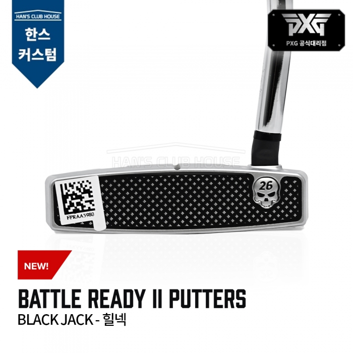 PXG BATTLE READY II 배틀레디2 블랙잭 힐넥 퍼터 BLACK JACK - HEEL NECK PUTTER [한스커스텀]