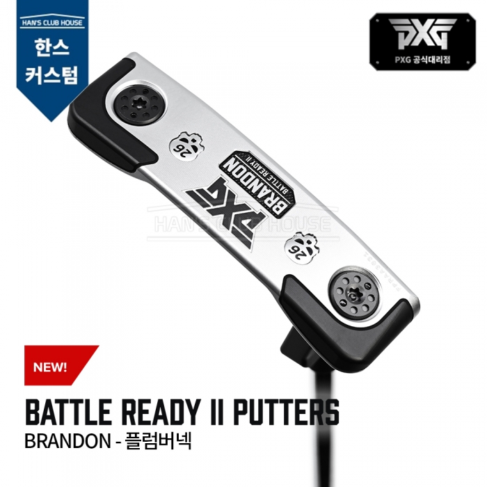 PXG BATTLE READY II 배틀레디2 브랜든 플럼버넥 퍼터 BRANDON - PLUMBER NECK PUTTER [한스커스텀]